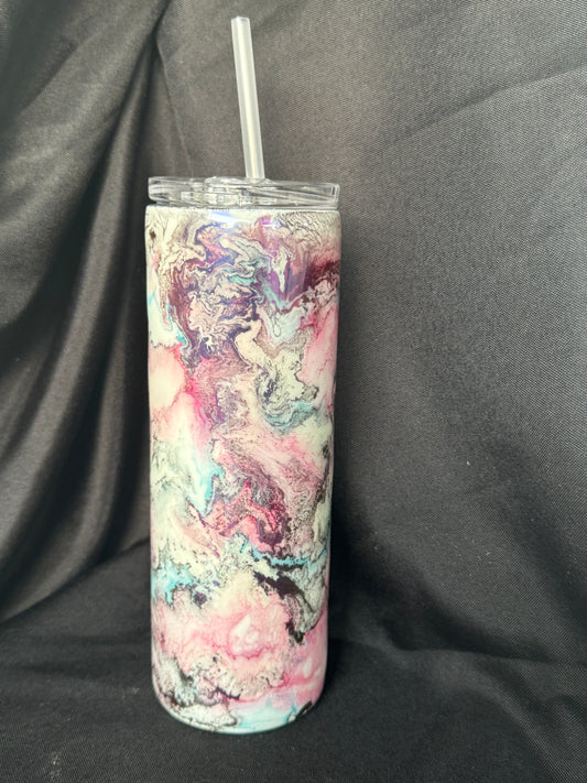 #0042 20oz Ink Swirl Tumbler