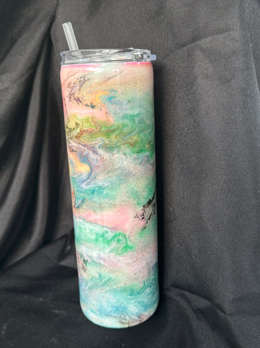 #0036 30oz Ink Swirl Tumbler